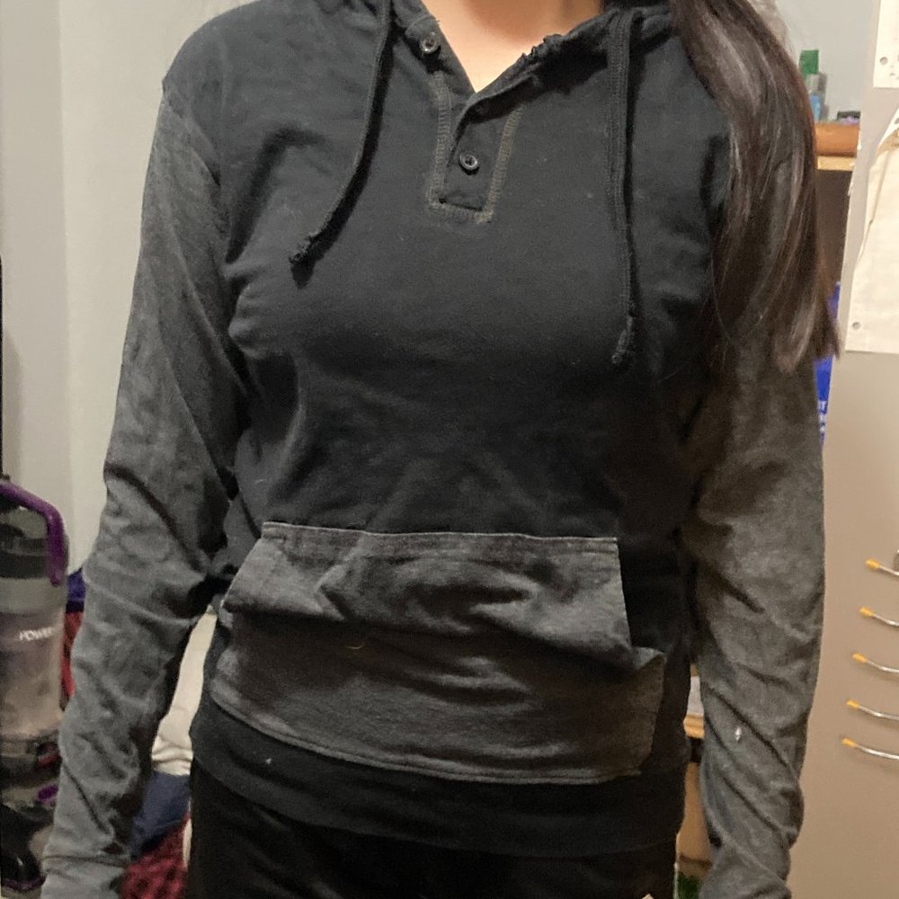 Gray and Black Sweatshirt